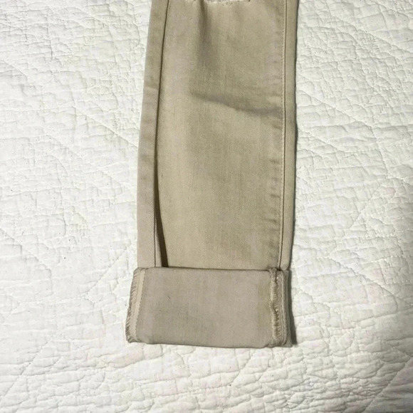 Kancan Jeans Beige Ligh Tan Distressed Cropped Skinny Jeans Estilo NWT Size 3/25 - Picture 7 of 11
